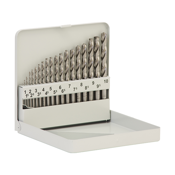 ALPEN Cobalt Drill Set Metric 19Pc Qty 1 Set