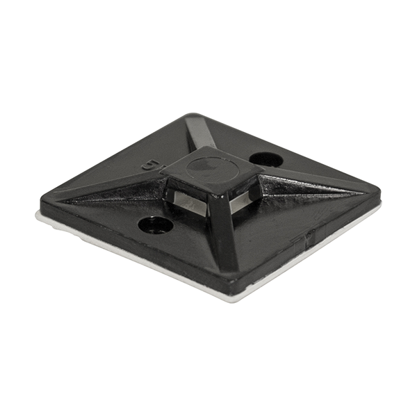Cable Tie Bases Self-Adv - 3.5mm Tie Blk Pack of 50