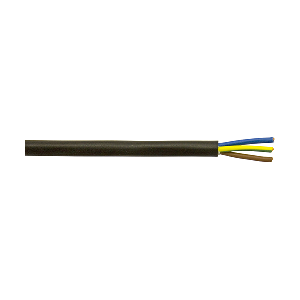 Mains Cable 3-core TRS Black 6amp Length 50 m