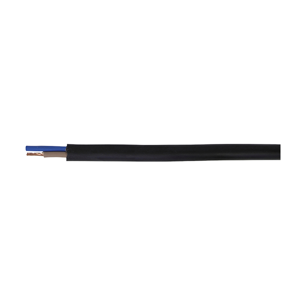 H07RN-F Mains Cable 2-core 1.00mm 10A Qty 50 m