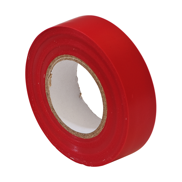 PVC Insulation Tape 19mm Red 20m Pack of 10