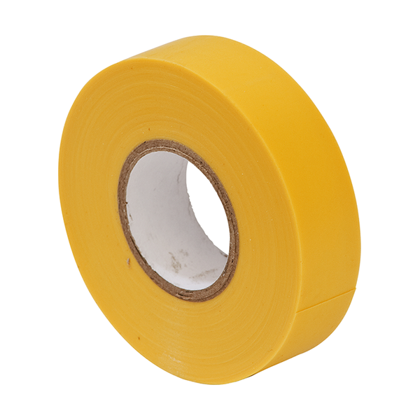 PVC Insulation Tape 19mm Yellow 20m Pack of 10