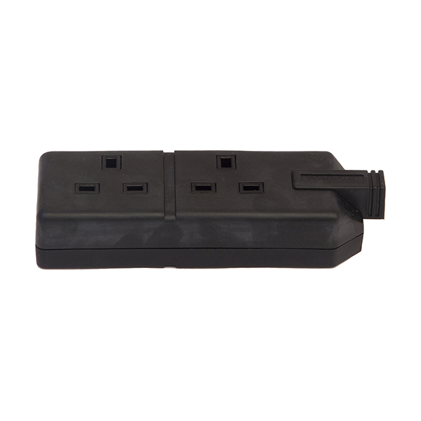 Permaplug Trail Socket Double White Qty 1