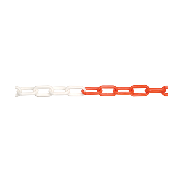 EV Red/White Safety Chain 6mm x 25m Qty 1