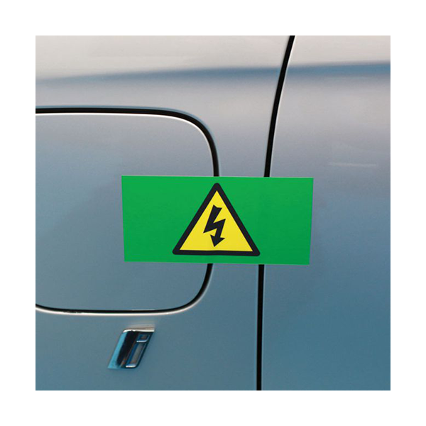 EV High Voltage Reusable Stickers Qty 1