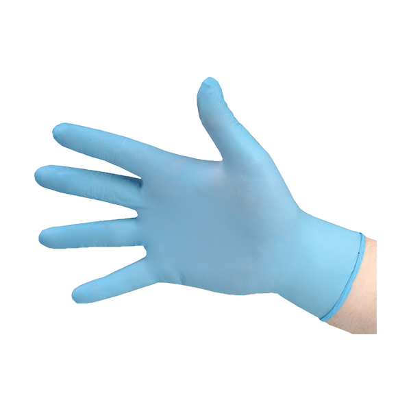OnHand Blue Nitrile Gloves - XL Qty Box of 100