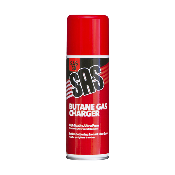 SAS Butane Gas Charger 200ml Pack of 6