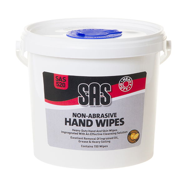 SAS Hand Wipes - Non-Abrasive Tub of 150 Qty 1