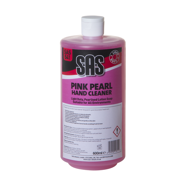 SAS Pink Pearl Hand Cleaner 1 Ltr Qty 6