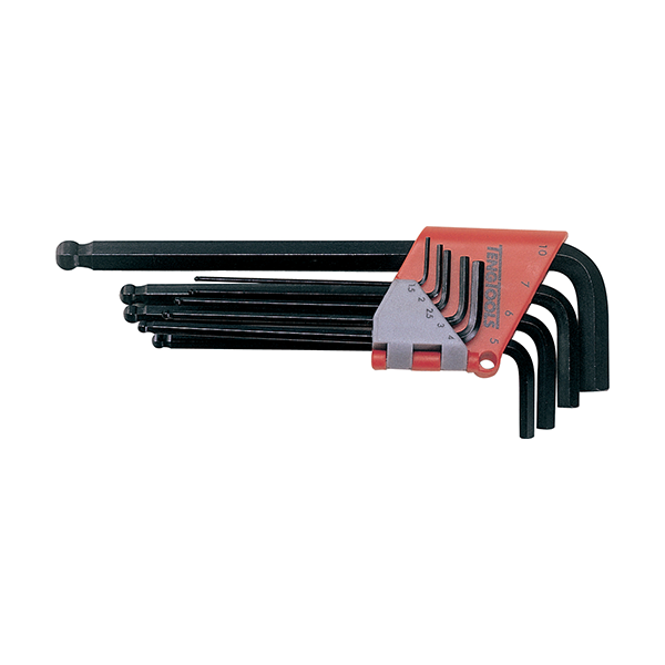 TENG Hex Key Set Ball/Hex Metric 9-pce Qty 1 Set