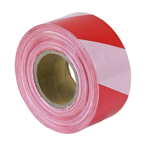 Barrier Tape 70mm x 500m - Black/Yellow Qty 1 Roll