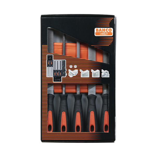 BAHCO Engineers 8" File Set 5-piece Qty 1 Set