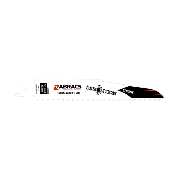 ABRACS Recip Saw Blade 225x22x1.6 10 TPI Pack of 3