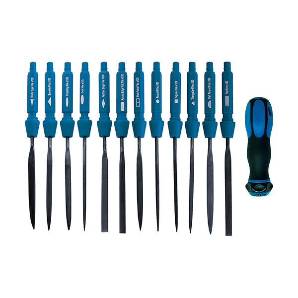 LASER Precision File Set 12pc Qty 1 Set