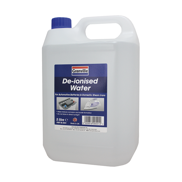 De-Ionised Water 5 Ltr Qty 1