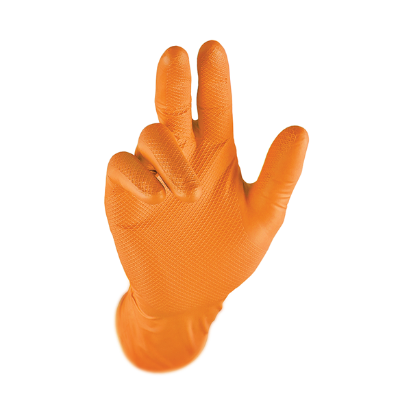 GRIPPAZ Orange Grip Gloves - XXL Qty Box of 50